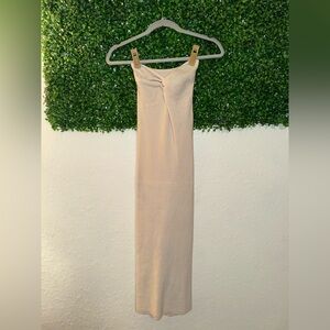 SHEIN Cream Maxi Dress